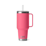 tropical pink yeti rambler straw mug 1,2L termosmuki pillillä
