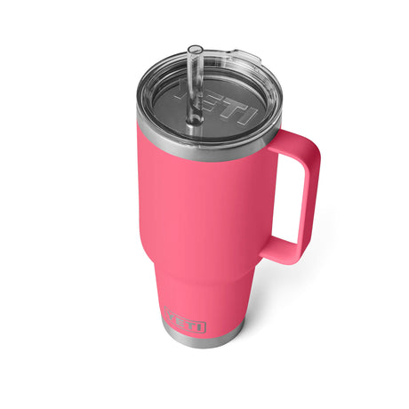 tropical pink yeti rambler straw mug 1,2L