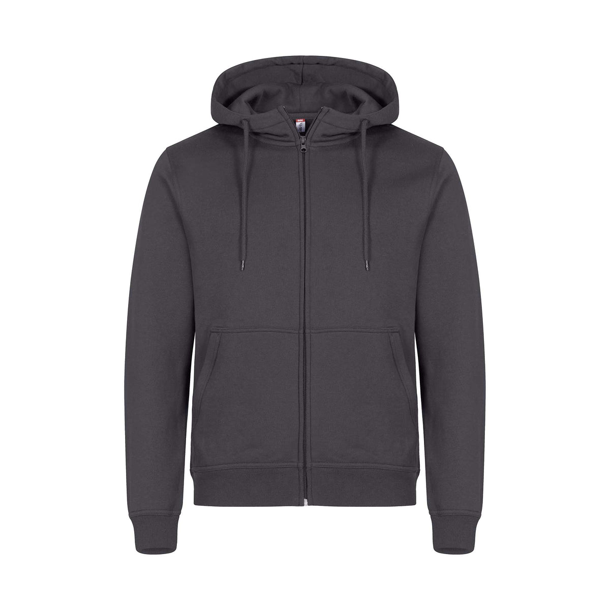 tummanharmaa clique Miami Hoody Full Zip