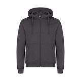 tummanharmaa clique Miami Hoody Full Zip