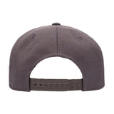 tummanharmaa flexfit 110 premium snapback lippis, takaosa