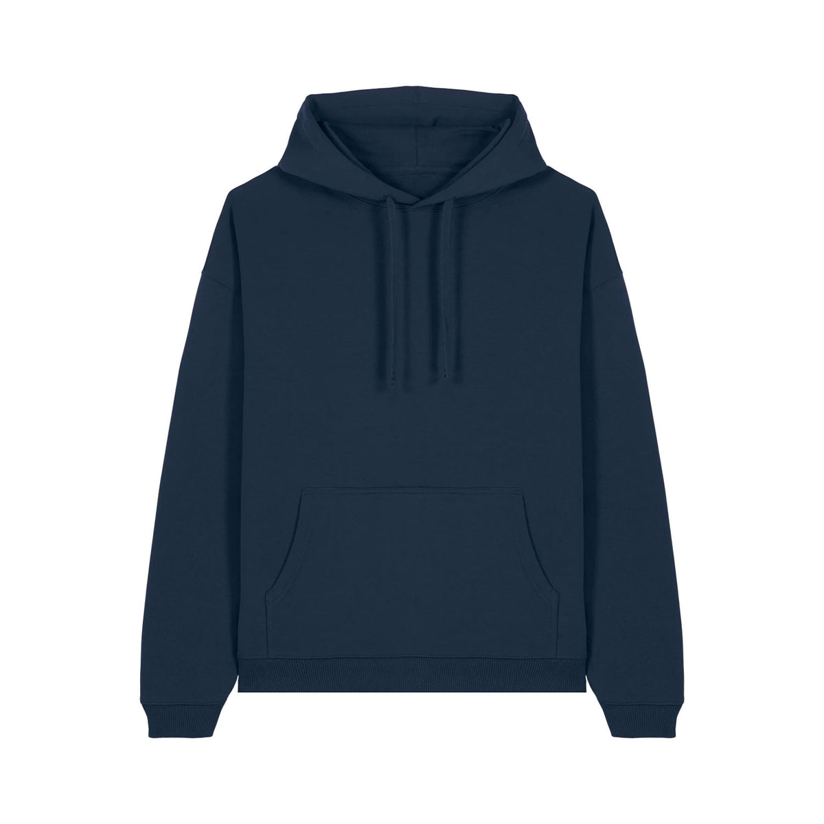 tummansininen oversize huppari