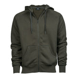 deep green tummanvihreä tee jays fashion full zip hood huppari vetoketjulla