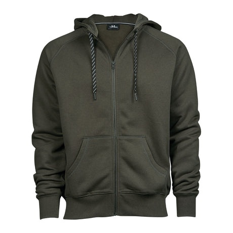 deep green tummanvihreä tee jays fashion full zip hood huppari vetoketjulla
