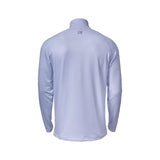 valkoinen cutter buck Coos Bay Half Zip pitkähihainen paita takaa