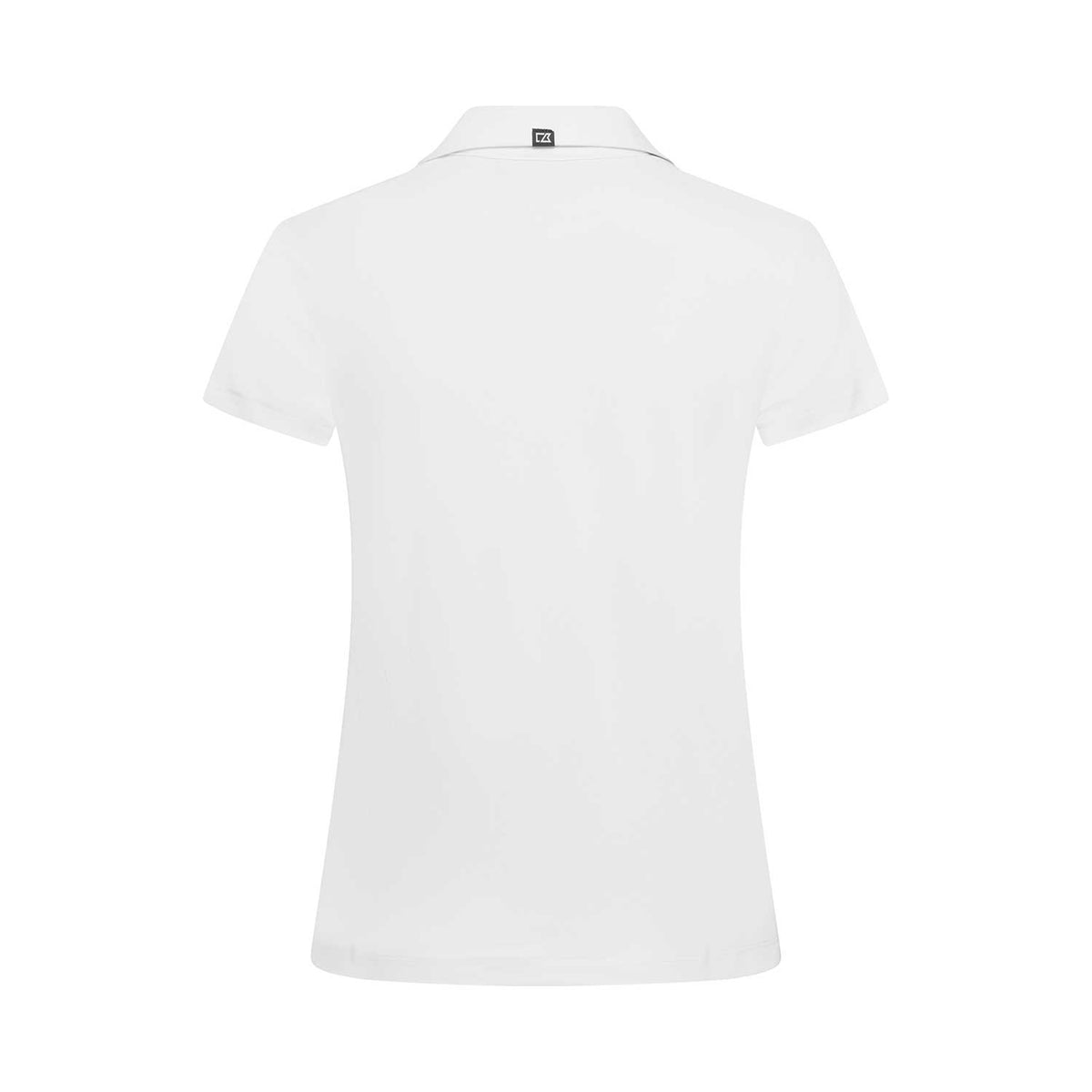 valkoinen naisten Virtue Polo V-neck, selkä