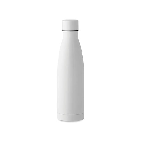 valkoinen ruostumaton teräs juomapullo 0,5L, kaksiseinäinen termosjuomapullo