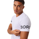 valkoinen Tekninen T-paita Björn Borg