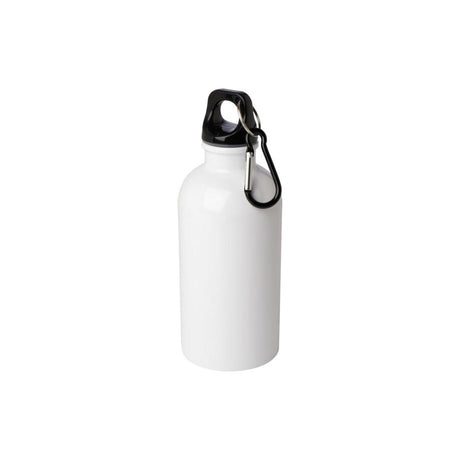 valkoinen teräksinen juomapullo 0,4L