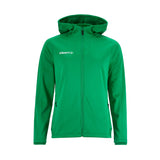 vihreä naisten Craft Evolve 2.0 Brushed Hood Jacket