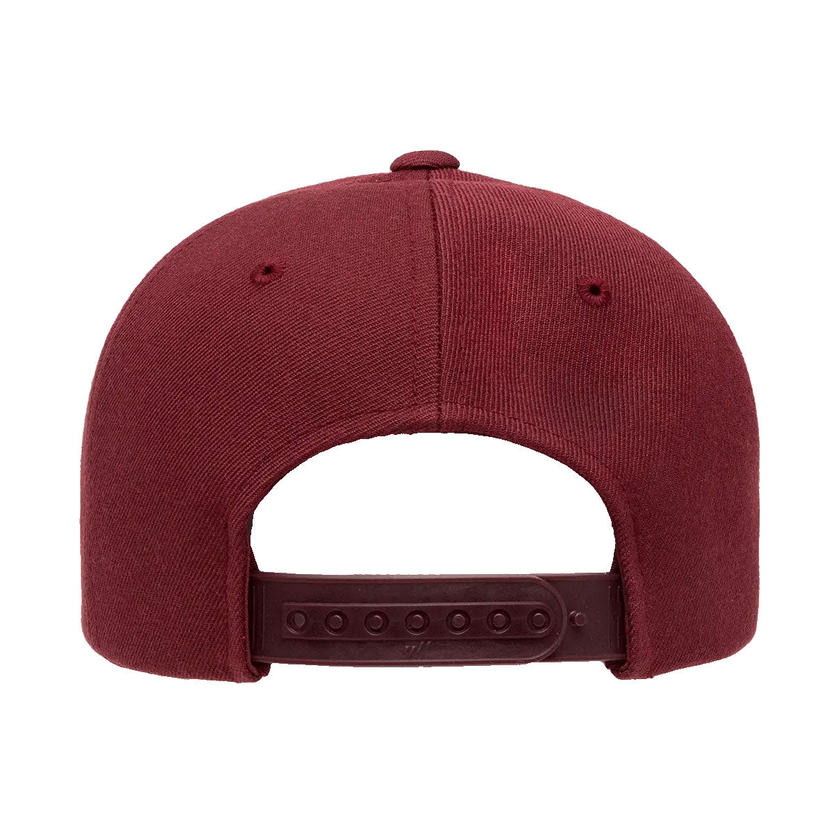 viininpunainen Baseball snapback lippis, lippiksen takaosa