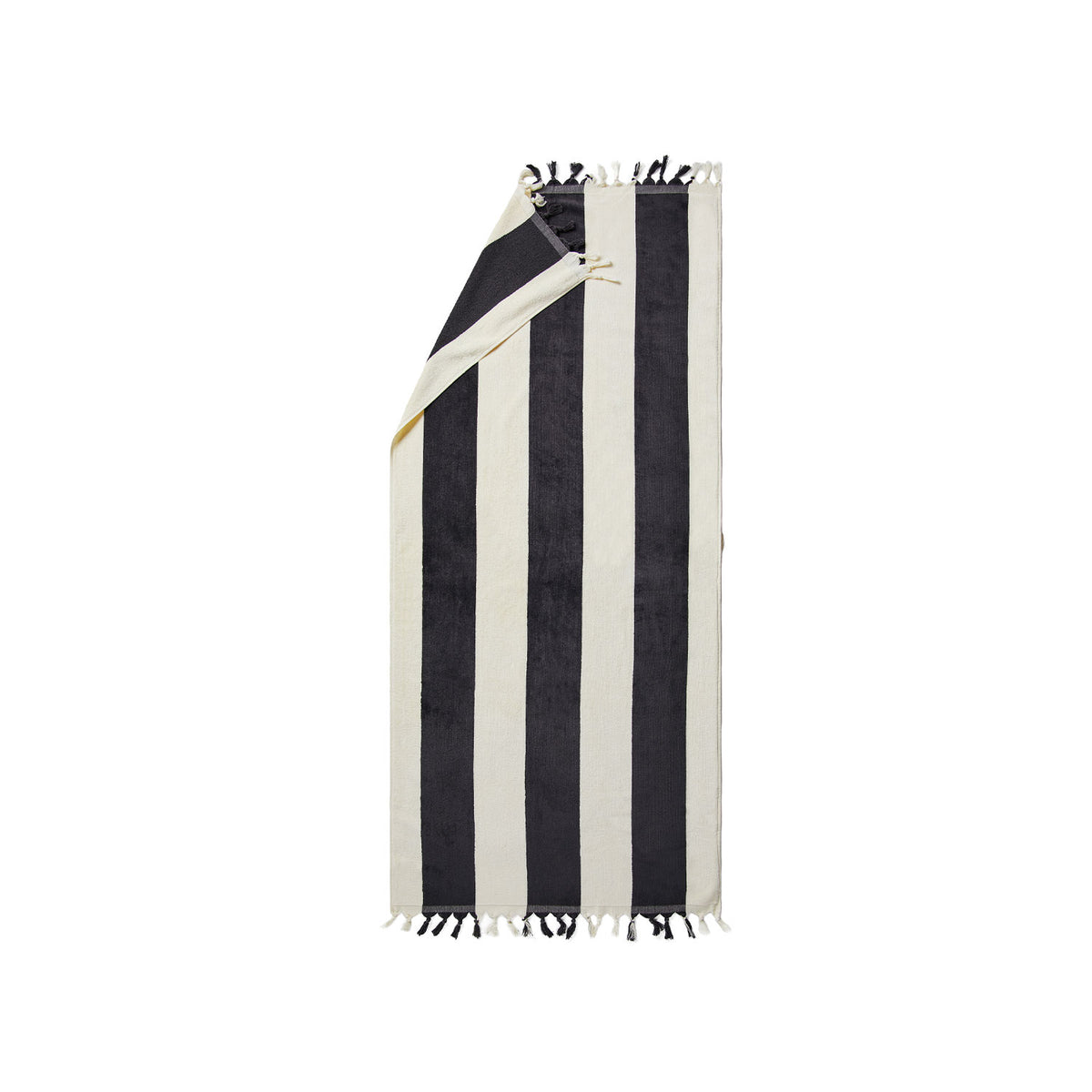 vinga valmer rantapyyhe, musta-valkoinen